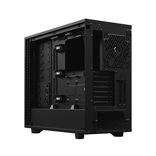 Fractal Design Define 7 Black Solid E-ATX Mid-Tower Gaming Cabinet Case with Three Pre-Installed Dynamic X2 GP-14 Fans and Anodized Aluminum Front Panel (FD-C-DEF7A-01)