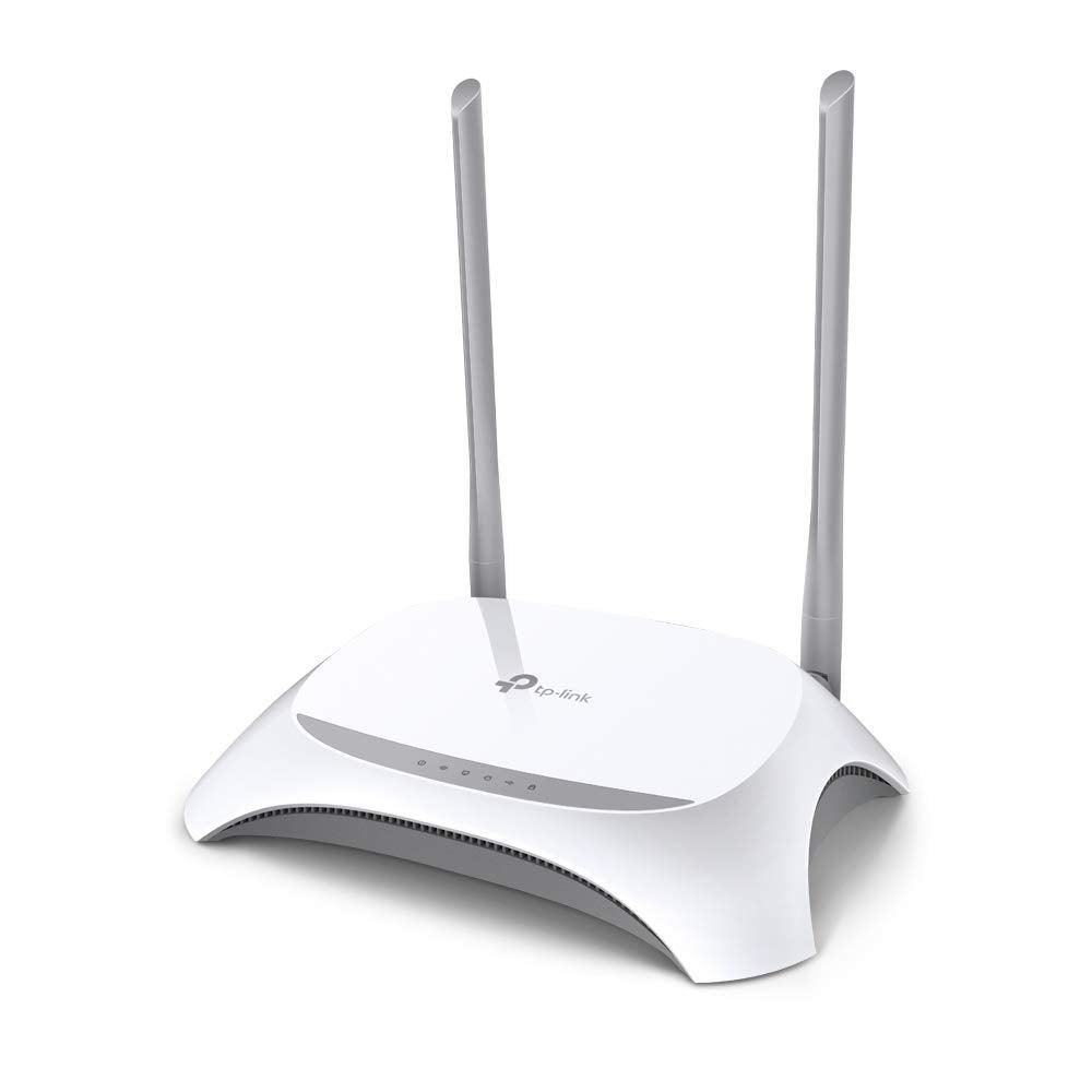 TP-Link TL-MR3420 300 Mbps 2.4GHz 3G/4G Wi-Fi Router, 1 USB 2.0 Port, WPS Button, No Configuration Required, Bandwidth Control, N300 Wireless WiFi with Omni directional Antennas, Reverse SMA