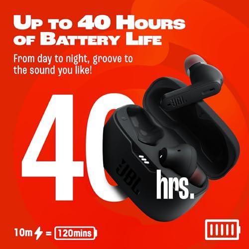 JBL Tune 235NC in Ear Wireless ANC Earbuds (TWS), Massive 40Hrs Playtime with Speed Charge, Customizable Bass with Headphones App, 4 Mics for Perfect Calls, Google Fast Pair, Bluetooth 5.2 (Black) - Triveni World