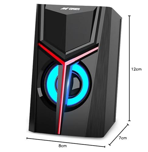 Ant Esports GS100 2.0 Multimedia Aux Connectivity, USB Powered and Volume Control Gaming Speaker (Black)