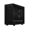 Fractal Design Define 7 Dark Tempered Glass E-ATX Mid-Tower Gaming Cabinet Case with Three Pre-Installed Dynamic X2 GP-14 Fans and Anodized Aluminum Front Panel (FD-C-DEF7A-03), Black