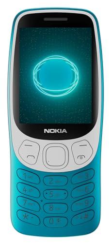 Nokia 3210 4G | All-new Classic Keypad Phone with Dual SIM, YouTube, Scan & Pay UPI, Rear Camera, Wireless FM Radio, MP3 Player, Bluetooth & USB Type C | Scuba Blue