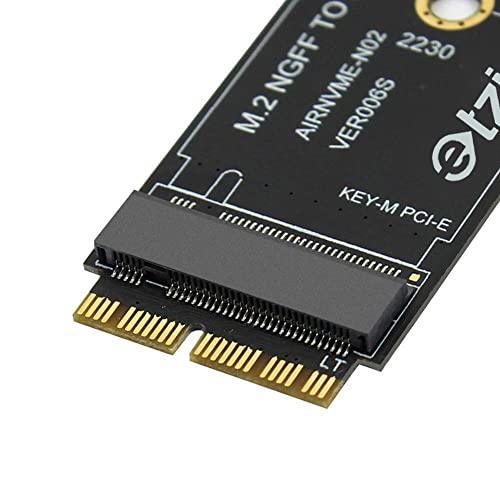 Etzin M.2 NVME SSD Convert Adapter Card Compatible with MacBook Air Pro Retina (Year 2013-2017), NVME/AHCI SSD Upgraded Kit for A1465 A1466 A1398 A1502-(EPL-404HS)