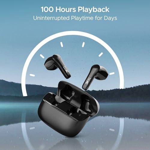 boAt Airdopes Atom 81 Pro Tws in Ear Earbuds W/ 100Hrs of Playtime, 4 Mics with Enx, Beast Mode with 50Ms Low Latency, 13Mm Drivers, Iwp Tech, ASAP Charge(Obsidian Noir), Black