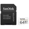 SanDisk 64GB High Endurance Video MicroSDXC Card with Adapter for Dash Cam and Home Monitoring Surveillance Systems - C10, U3, V30, 4K UHD, Micro SD Card - SDSQQNR-064G-GN6IA