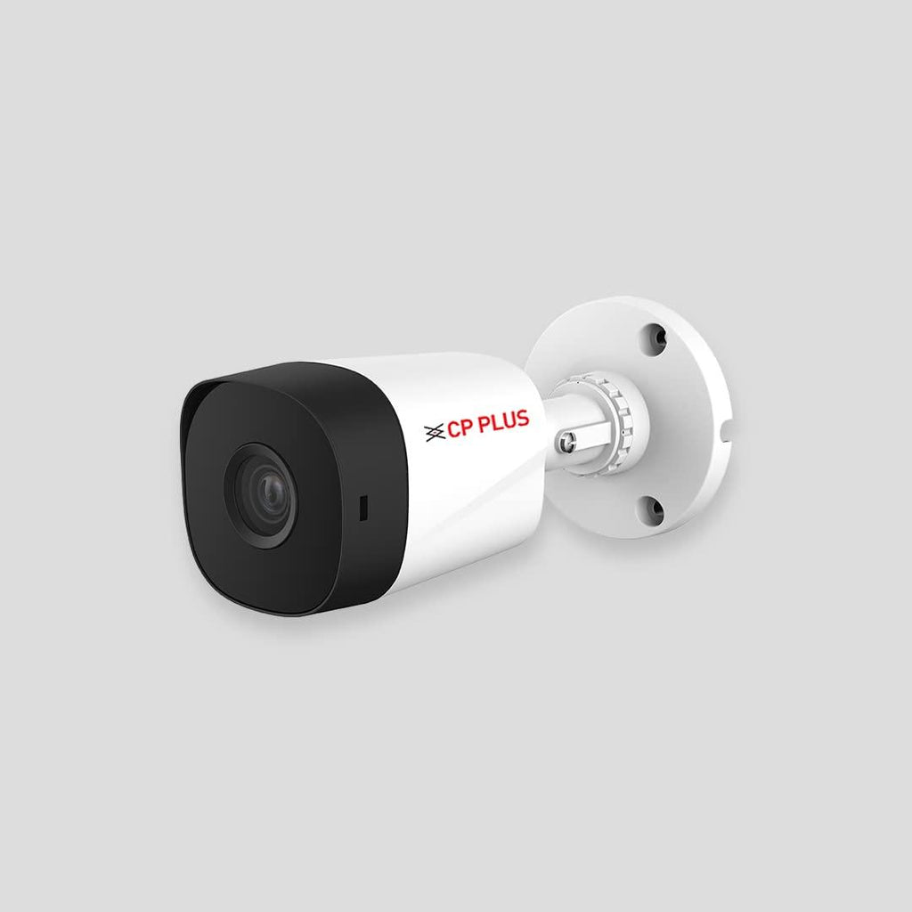 CP PLUS 2.4MP IR Bullet Outdoor Security Camera | 3.6mm Fixed Lens | Max 25/30fps at 2.4MP | DWDR, Day/Night (ICR) | IR Range of 20 Mtrs., Smart IR | Support Built-in Mic - CP-URC-TC24PL2C-V3