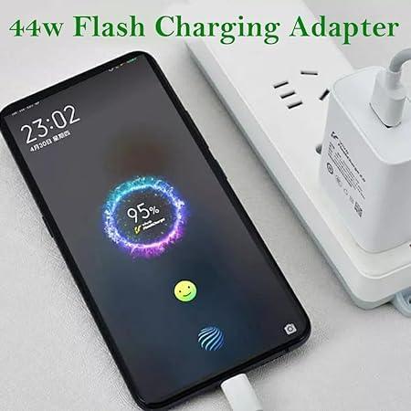 Original 44w Vivo Flash Charger USB Adapter Compatible with Vivo V25 5G/V23 5G/V23 E 5G/V23PRO 5G/Y35/Y75/Y73/V25/V23/V325E/V21/V21 PRO/V20 PRO/V20/V19/T144W/IQOO Z6/Z6 LITE 5G (Original 44w Adapter)