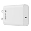 Portronics Adapto 24 25W PD Type-C Super Fast Charger, 25W Charger for iPhones, Samsung Galaxy, Earbuds, Tablets, Power Bank & Other Type C Enabled Devices.(White),Pack of 1