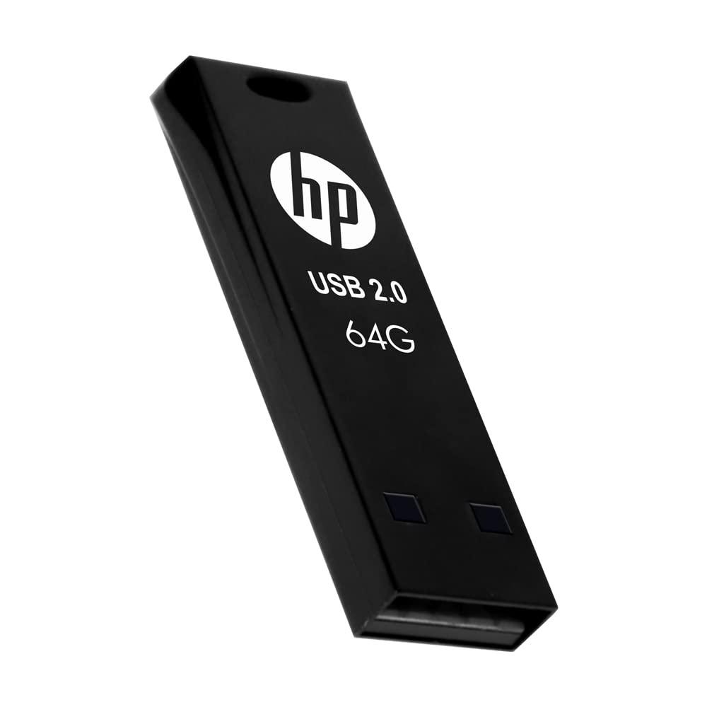 HP v207w 64GB USB 2.0 Pen Drive,Black