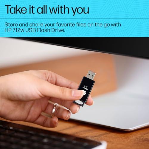 HP 712w 32GB USB 3.2 Flash Drive- Black