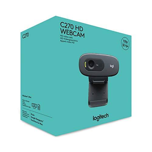 Logitech Digital Webcam HD C270 Black, 960-001063