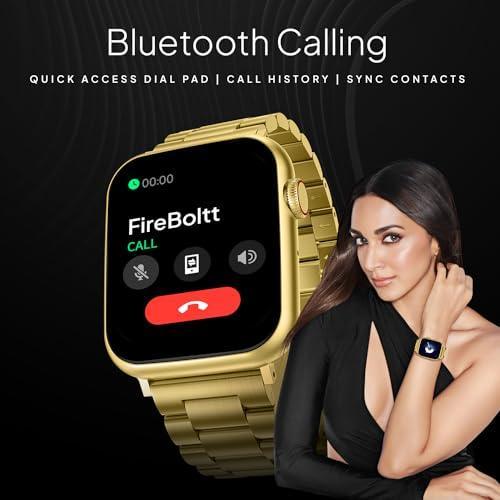 Fire-Boltt Lumos Stainless Steel Luxury Smart Watch with 1.91” Large Display, Bluetooth Calling, Voice Assistant, 100+ Sports Modes - Triveni World