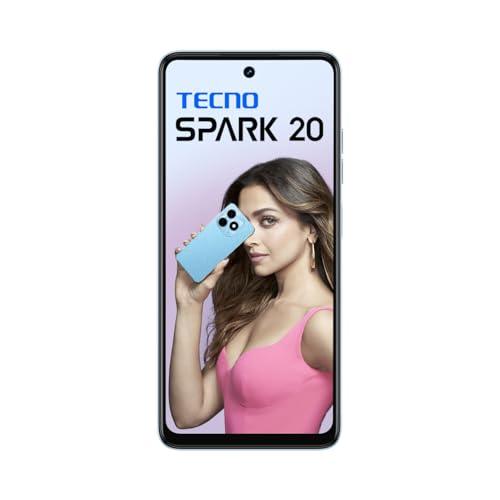 (Refurbished) TECNO Spark 20 | Magic Skin Blue, (16GB*+256GB)| 32MP Selfie + 50MP Main Camera| 90Hz Dot-in Display with Dynamic Port & Dual Speakers with DTS| 5000mAh Battery |18W Type-C| Helio G85 Processor - Triveni World