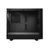 Fractal Design Define 7 Dark Tempered Glass E-ATX Mid-Tower Gaming Cabinet Case with Three Pre-Installed Dynamic X2 GP-14 Fans and Anodized Aluminum Front Panel (FD-C-DEF7A-03), Black