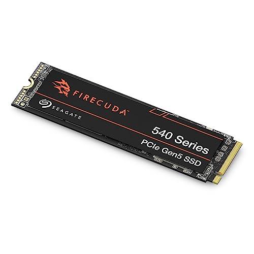 Seagate FireCuda 540 SSD 1TB Internal Solid State Drive - M.2 2280 PCIe Gen5, speeds up to 10,000MB/s and 2000TB TBW, with Rescue Services (ZP1000GM3A004)