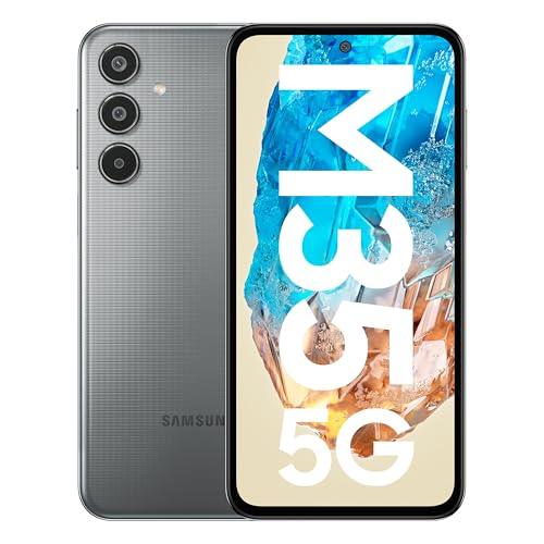 Samsung Galaxy M35 5G (Thunder Grey,6GB RAM,128GB Storage)| Corning Gorilla Glass Victus+| AnTuTu Score 595K+ | Vapour Cooling Chamber | 6000mAh Battery | 120Hz Super AMOLED Display| without Charger