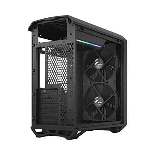 Fractal Design Torrent Compact Black Tempered Glass TG Dark Tint Window High-Airflow Mid Tower Computer Case/Cabinet/Chassis - FD-C-TOR1C-01