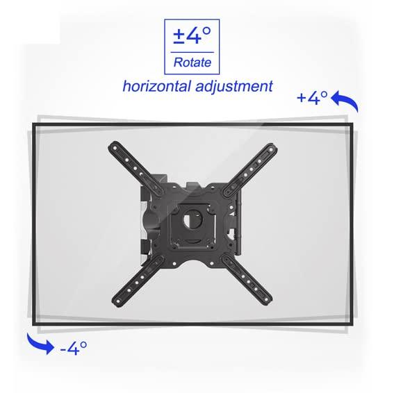 Gadget Wagon 32 to 55 Inch led TV Wall Mount movable swivel corner bracket P4, Swivel and Tilt corner, full motion