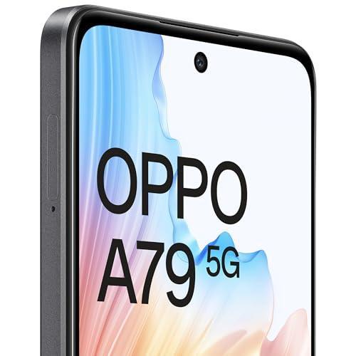 Oppo A79 5G (Mystery Black, 8GB RAM, 128GB Storage) | 5000 mAh Battery with 33W SUPERVOOC Charger | 50MP AI Rear Camera | 6.72" FHD+ 90Hz Display | with No Cost EMI/Additional Exchange Offers - Triveni World