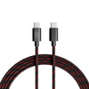 amazon basics Braided Type C to C Cable 60W Fast Charging Cable with 480 Mbps Data Transfer Speed | 1.2m, Tangle Free Cable