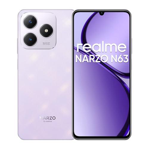 realme NARZO N63 (Twilight Purple,4GB RAM+128GB Storage) 45W Fast Charge | 5000mAh Durable Battery | 7.74mm Ultra Slim | 50MP AI Camera | AI Boost