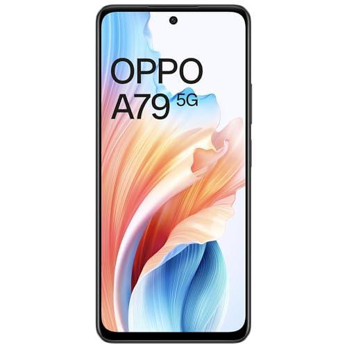 Oppo A79 5G (Mystery Black, 8GB RAM, 128GB Storage) | 5000 mAh Battery with 33W SUPERVOOC Charger | 50MP AI Rear Camera | 6.72" FHD+ 90Hz Display | with No Cost EMI/Additional Exchange Offers - Triveni World