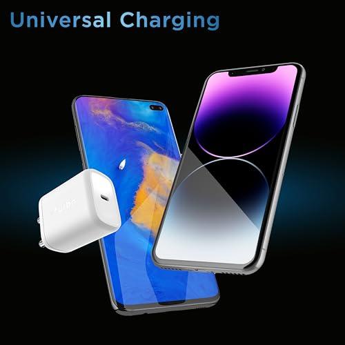 URBN 20W USB C iPhone Gan Charger|2X Faster Charging Compatible with Cellularphone|Power Delivery Adapter|Made in India|iPhone 15/14/13/12/11/Pro/Max/Mini|Samsung Galaxy|Oneplus,Pixel,Mi Redmi&More