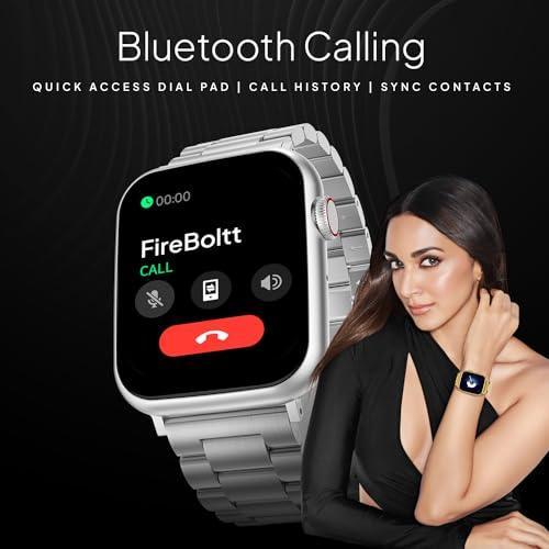 Fire-Boltt Lumos Stainless Steel Luxury Smart Watch with 1.91” Large Display, Bluetooth Calling, Voice Assistant, 100+ Sports Modes - Triveni World