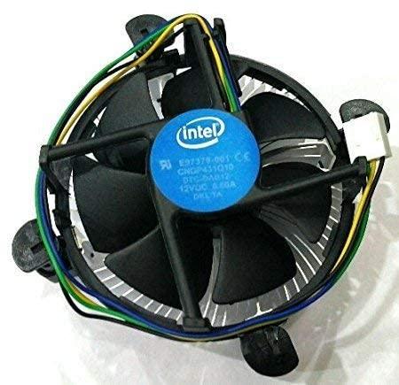 HiperAds CPU Cooling Fan with Heatsink Compatible With LGA1150 LGA1151 LGA1155 LGA1156 Socket Celeron/Pentium/i3/i5/i7 Processors Series Fan E97379-003 CNDP751K50 DTC-DAB16 DC12V 0.60A 4-PIN