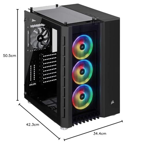 CORSAIR Crystal Series 680X RGB High Airflow Tempered Glass ATX Smart Case, Black