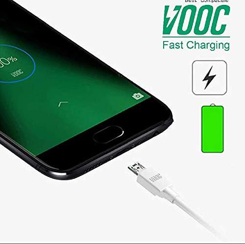 MYVN 20W Flash Super Vooc Micro Usb 7 Pin Data Sync Fast Charging Cable For Cellular Phones Oppo Reno/Oppo F9 Pro/ F11 Pro Upto 4Amp For All Oppo Smartphones