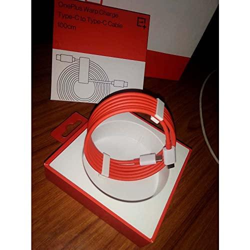 OnePlus Warp Charge Type-C To Type-C Cable 100Cm, Compatible With Smartphone, Red,White