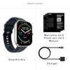 Noise ColorFit Ore Smart Watch with Largest-Ever 2.1" AMOLED Display with Ultra Thin Bezels, BT Calling, Functional Crown, Metal Build, Health Data with NoiseFit App, 7 Days Battery (Elite Silver) - Triveni World