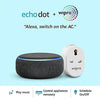 Echo Dot (Black) Combo with Wipro 16A Smart Plug