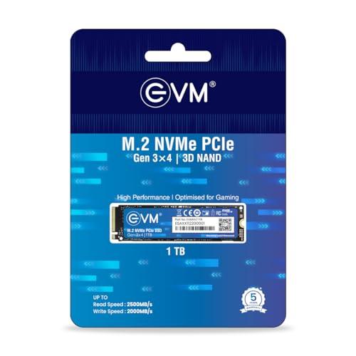 EVM M.2 NVMe (2280) 1TB Internal SSD - 2500MB/s Read - PCIe Interface Gen 3x4-4X Faster Than SATA SSD- 5 Year Warranty (EVMNV/1TB)