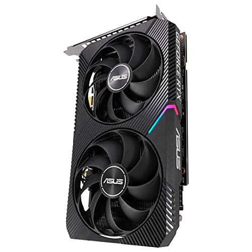 ASUS pci_e_x4 Dual GeForce RTX 3060 V2 OC Edition 12GB GDDR6 with Two Powerful Axial-tech Fans LHR Graphics Card (DUAL-RTX3060-O12G-V2)