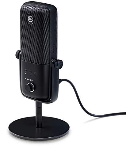 Elgato Wave:3 Premium USB Condenser Unidirectional Microphone and Digital Mixing Solution, Anti-Clipping Technology, Capacitive Mute, Streaming and Podcasting, (10MAB9901, Black)