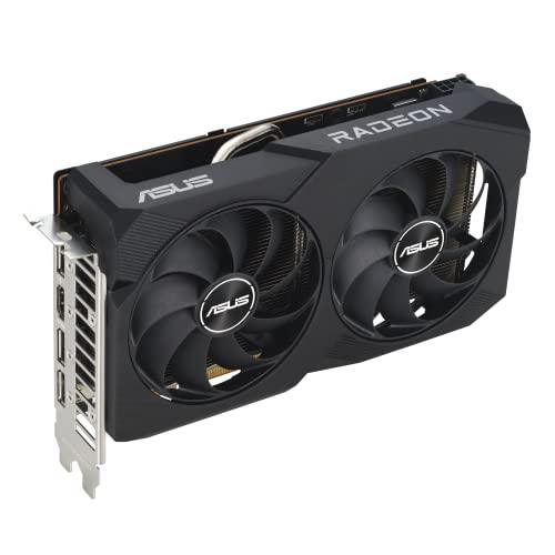 ASUS Dual Radeon Rx 7600 V2 Oc Edition 8Gb Gddr6 Graphics Card (Pcie 4.0, 8Gb Gddr6, Hdmi 2.1, Displayport 1.4A, 2.5-Slot Design, Axial-Tech Fans, Gpu Tweak Iii) - Pci_E_X16