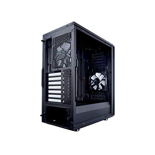 Fractal Design Define C ATX Mid-Tower Gaming Cabinet Case with Two Pre-Installed Dynamic X2 GP-12 Fans and Easy Clean Filters (FD-CA-DEF-C-BK), Black