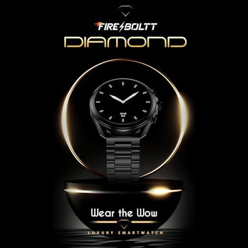 Fire-Boltt Diamond Luxury Stainless Steel Smart Watch with 1.43” AMOLED Screen, 466 * 466 px Resolution, 750 NITS Brightness, Bluetooth Calling, 300 Sports Mode, IP67 Rating - Triveni World