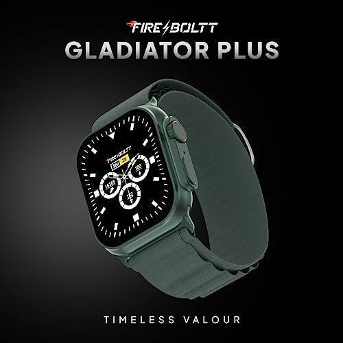 Fire-Boltt Newly Launched Gladiator + 1.96” AMOLED Display Luxury Smartwatch, Rotating Crown, 115+ Sports Modes & Bluetooth Calling, AI Voice Assistant, Gaming - Triveni World