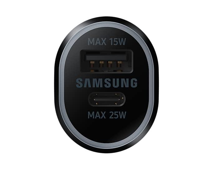 Samsung Original Car Charger Duo (40W, Black), USB