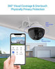 EZVIZ C8C 1080p Full HD WiFi Security Camera Outdoor Pan/Tilt/Zoom, 360° Visual Coverage, Color Night Vision, IP65 Waterproof, Motion Derection, Support 256Gb SD Card, C8C