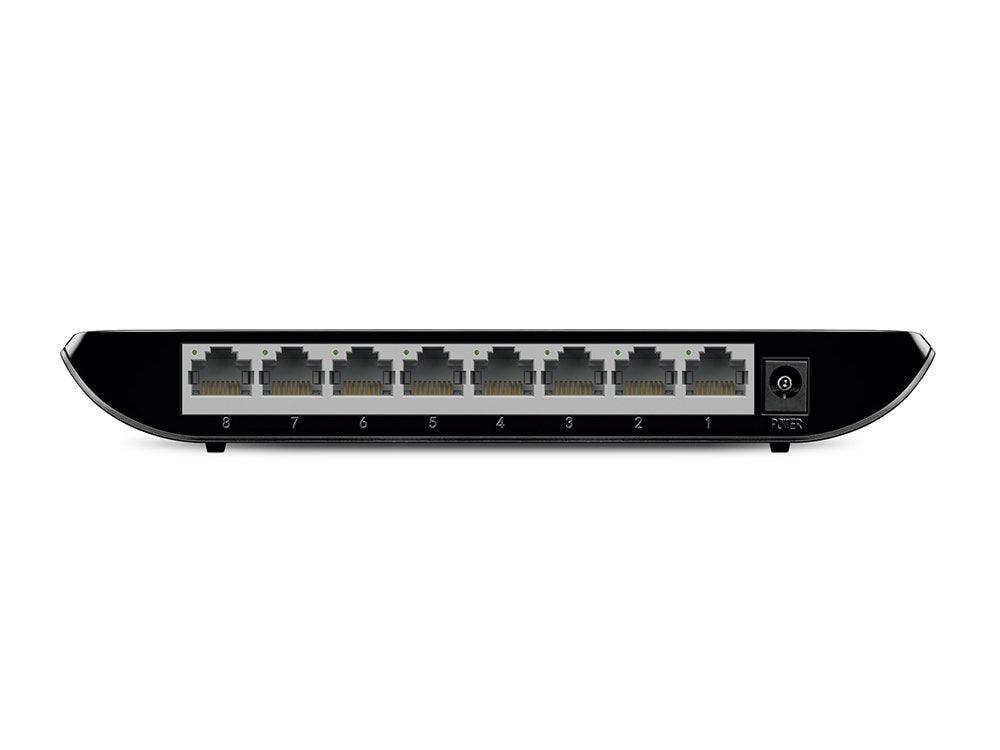 TP-Link 8 Port Gigabit Ethernet Network Switch Hub | Plug and Play | Desktop or Wall-Mount | Plastic Case Ethernet Splitter | Fanless | Traffic Optimization | Unmanaged (TL-SG1008D)