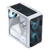 Ant Esports 100 Air Mini M-ATX Computer Case/Gaming Cabinet - White | Support M-ATX, ITX, | Pre-Installed 2 Rainbow Fans at Front