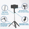 Mobilife Portable Selfie Stick with Tripod Stand Reinforced 96cm/37.8 inch Long 4 in 1 Bluetooth Selfie Stick Tripod Compact Stable for Mobile Phone Gopro Vlogging Travel,Black