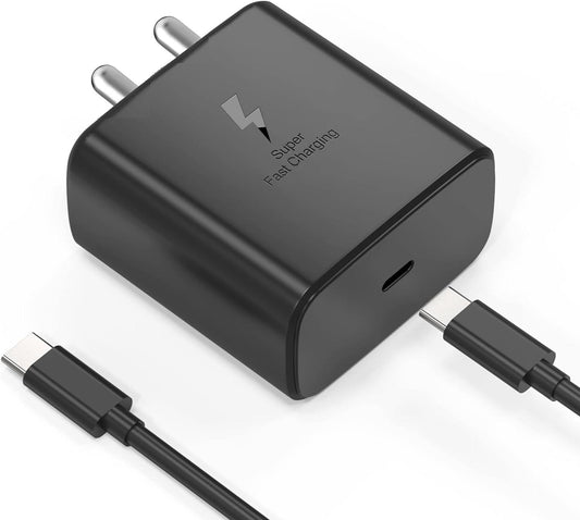 Getsable 45W USB-C Super Fast Charger PD3.0 with 3.3FT Type C Charging Cable Cord Compatible with Galaxy S23 Ultra/S23/S23+/S24/S24+/S24Ultra/S22+/S22 Ultra/Galaxy Tab PPS Wall Charger - Black