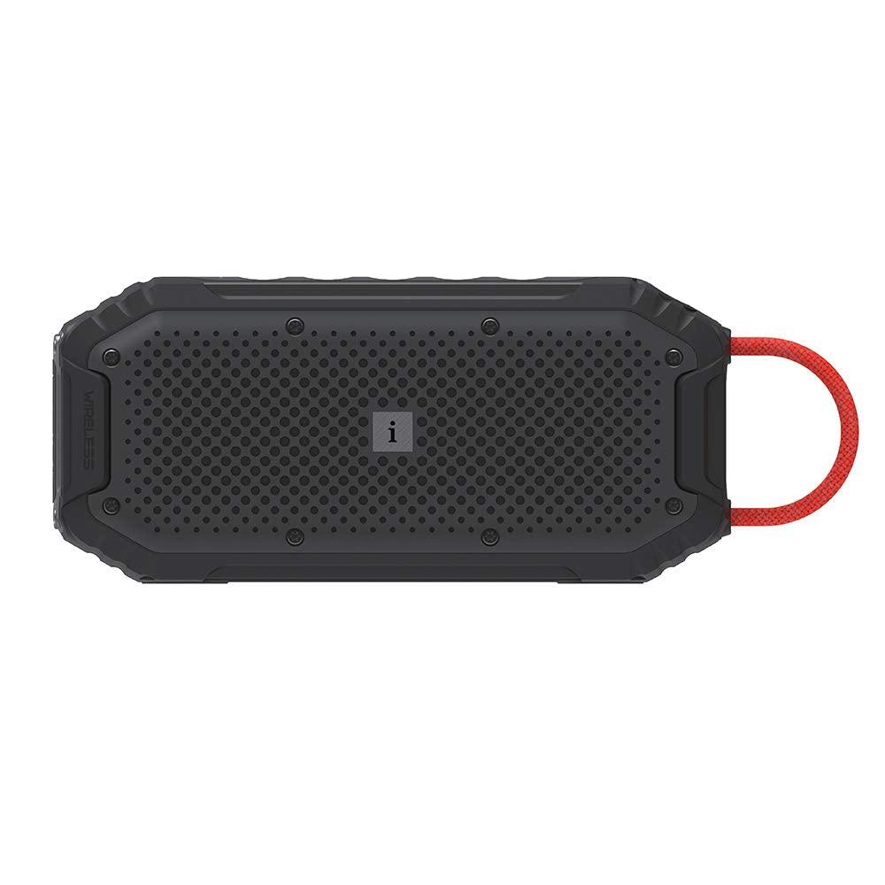 iBall Musi Rock 16 Watt Truly Wireless Bluetooth Portable Outdoor Speaker I Deep Bass Sound I Long Play Time I Build in Powerbank I Dual Speaker Connect I 1 Year Warranty - (Black)