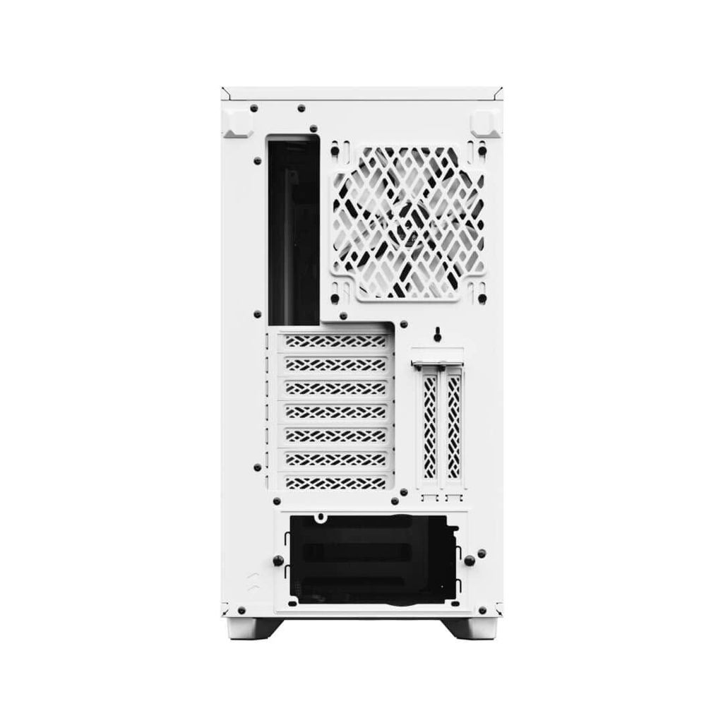 Fractal Design Define 7 White Solid E-ATX Mid-Tower Gaming Cabinet Case with Three Pre-Installed Dynamic X2 GP-14 Fans and Anodized Aluminum Front Panel (FD-C-DEF7A-09)