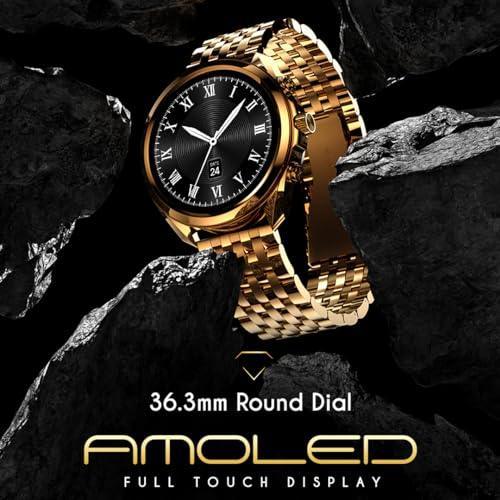 Fire-Boltt Diamond Luxury Stainless Steel Smart Watch with 1.43” AMOLED Screen, 466 * 466 px Resolution, 750 NITS Brightness, Bluetooth Calling, 300 Sports Mode, IP67 Rating - Triveni World